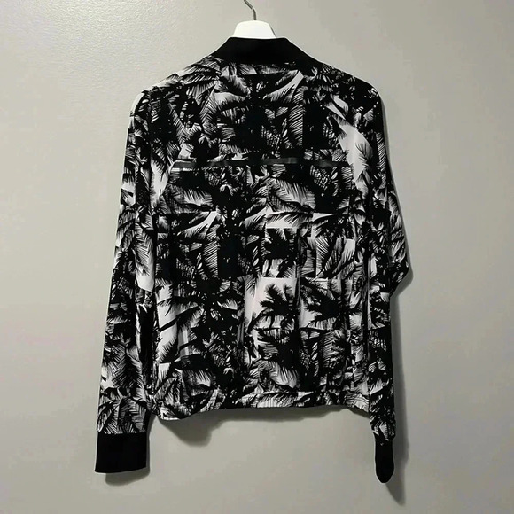 Fabletics Diana Bomber Athletic Jacket Malibu Print Hot Coral - Picture 8 of 13